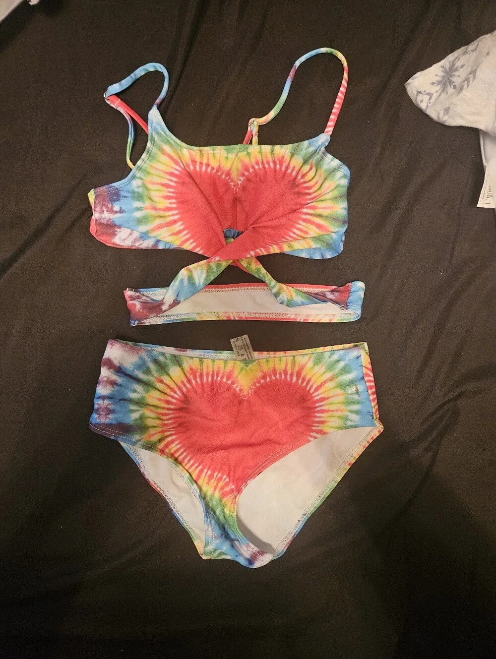 Kids Tie-Dye Two-Piece Swim Set - Multicolor